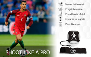 iSport Gifts Ronaldo #7 OR Messi #10 StarKick Solo Soccer Trainer Aid ✓ Adjustable Soccer Training Belt Rebounder ✓ Fits Soccer Ball Size 3, 4 & 5 Ball NOT Included