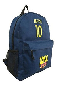 Barcelona Messi #10 Royal Blue Soccer Backpack Premium Unique School Bag for Messi #10 Soccer Fans