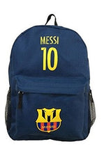 Load image into Gallery viewer, Barcelona Messi #10 Royal Blue Soccer Backpack Premium Unique School Bag for Messi #10 Soccer Fans