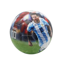 Load image into Gallery viewer, Superstar Soccer Ball FIFA Size 5 Best Gift for Soccer Training | Cristiano Ronaldo Portugal Juventus CR7 | Leo Messi Barcelona | Neymar Jr Brazil | Italy | England | USA