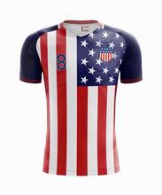 Load image into Gallery viewer, Team USA World Cup 2018 Boys Youth Soccer Jersey + Shorts + Soccer Ball Dempsy 8