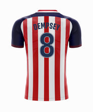 Load image into Gallery viewer, Team USA World Cup 2018 Boys Youth Soccer Jersey + Shorts + Soccer Ball Dempsy 8
