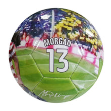 Load image into Gallery viewer, Team USA FIFA World Cup 2019 Girls Youth Soccer Jersey + Shorts + Soccer Ball Morgan 13