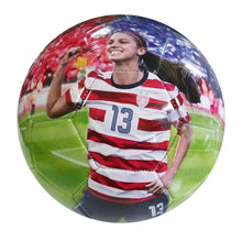 Load image into Gallery viewer, Team USA FIFA World Cup 2019 Girls Youth Soccer Jersey + Shorts + Soccer Ball Morgan 13