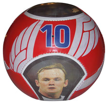 Load image into Gallery viewer, England Rooney #10 Superstar Soccer Ball FIFA Best Gift for Soccer Fan Size 5