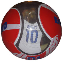 Load image into Gallery viewer, England Rooney #10 Superstar Soccer Ball FIFA Best Gift for Soccer Fan Size 5